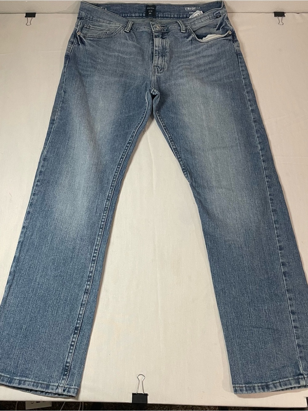 Nautica Men’s Light Blue Straight Jeans